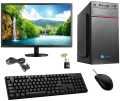 Assembled Desktop Computer Set with Core 2 Duo, 4GB DDR3 RAM, 128GB SSD, with Monitor. 