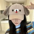 New style Cap cotton ladies adjustable sun hat for girls funny puppy ears unisex baseball cap shade summer. 