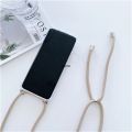 Neck Strap Lanyard Cord Rope Transparent Phone Case For Samsung S24 S23 S22 Plus S21 FE S20 Ultra S10 Soft Silicone Cover. 