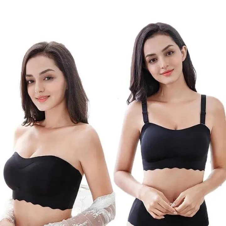 WONTIVE%201-3pcs%20Women%20Strapless%20Bra%20Invisible%20Push%20Up%20Bras%20Removable%20shoulder%20strap%20Bra%20Convertible%20Seamless%20Bras%2034B%20Cup%20-%20Image%202