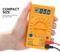 Digital Multimeter LCD AC DC Measuring Voltage Current for Home use. Campus Component Voltage Ampere Ohm Tester, Electronic Tester Yellow. 