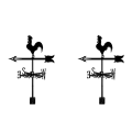 TWEXQNY 2X Rooster Weather Vane - Retro Cockerel Weathervane Silhouette - Decorative Wind Direction Indicator for Outdoor. 