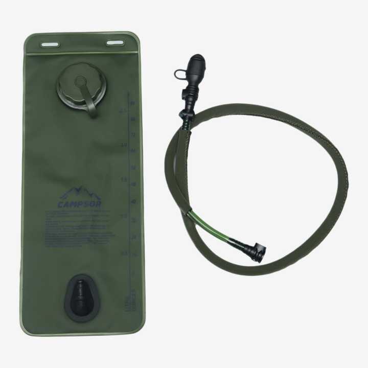 Green Campsor Portable Hydration Packs Camo Tactical Bicycle Water Bladder Bag Backpack 2.5 Ltrs