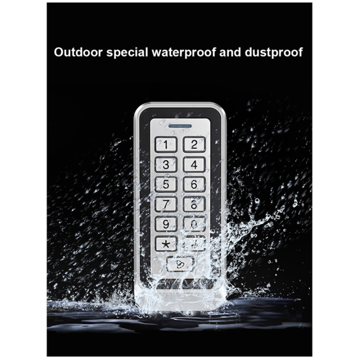 Backlight RFID Metal Door Access Control Reader Keypad IP67 Waterproof ...