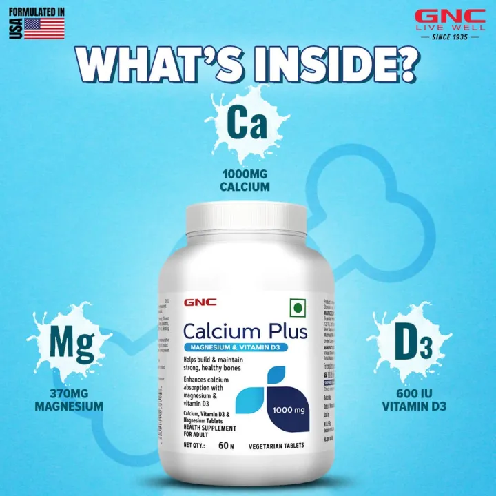 GNC%20Calcium%20Plus%201000mg%20With%20Magnesium%20&%20Vitamin%20D3-%2060%20Tablets%20For%20Strengthens%20Bones%20&%20Supports%20Strong%20Teeth%20-%20Image%203