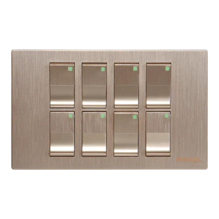 Prakash Golden 8 Gang 1 Way Switch | Daraz.com.np