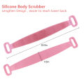 Silicone Body Scrubber Bath Brush Exfoliating Shower Brush Bath Belt Body Scrub Back Massage Brush Cleaning Strap Bathing Tools. 
