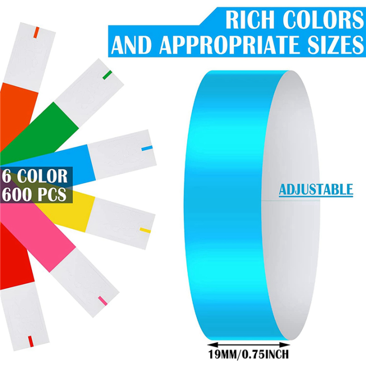 4800Pcs%20Waterproof%20Hand%20Bands%20Neon%20Wrist%20Bands%20for%20Events%20Concert%20Wristbands%20Adhesive%20Wristbands%20for%20-%20Image%202