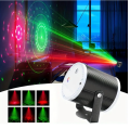 LED RED AND GREEN CYLINDER LASER PATTERN EFFECT LIGHT. 