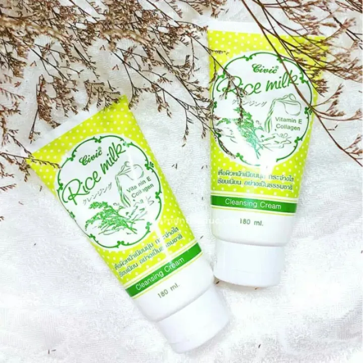 Rice%20Milk%20Cleansing%20Cream,%20Vitamin-E%20Collagen%20180Ml,%20Civic%20-%20Image%202