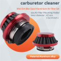 OYPFXMI 44Mm Air Filter For 47Cc 49Cc 2 Stroke Super Pocket Bike Upgrade Kit Mini Dirt Bike Atv Quad Aluminium Air Filter Set Red. 