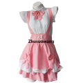 Zhusuowang Classic Maid Uniform Pink New Year Cute Lolita Cosplay Costumes Short Skirt Dress Y2K Princess Fantastic Fairy Outfit 【2025 Version】. 