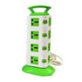 Universal Vertical Multi Socket 220V Tower Extension Electrical Outlet Lead with USB Ports 3M Cord and UK-Plug Power Strip. 