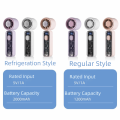 Low Noise Digital Display Refrigeration Electric Fan High Wind Speed Ice Cool Function Handheld Mini Fan Portable Quiet Operation Personal Cooling Fan Office. 