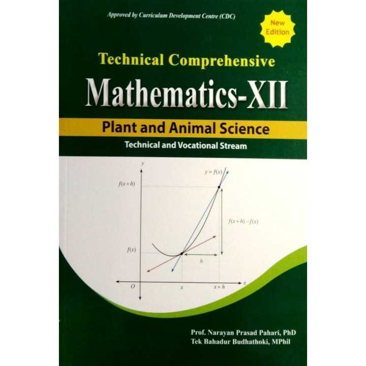 Comprehensive Math Engineering Technical Comprehensive Mathematics 12 For Plant And Animal Science ...
