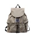 Simple Solid Color Drawsting Backpacks Nylon Light Weight Ruched Shoulder Bags Large Capacity Casual Student Schoolbag Outdoor. 
