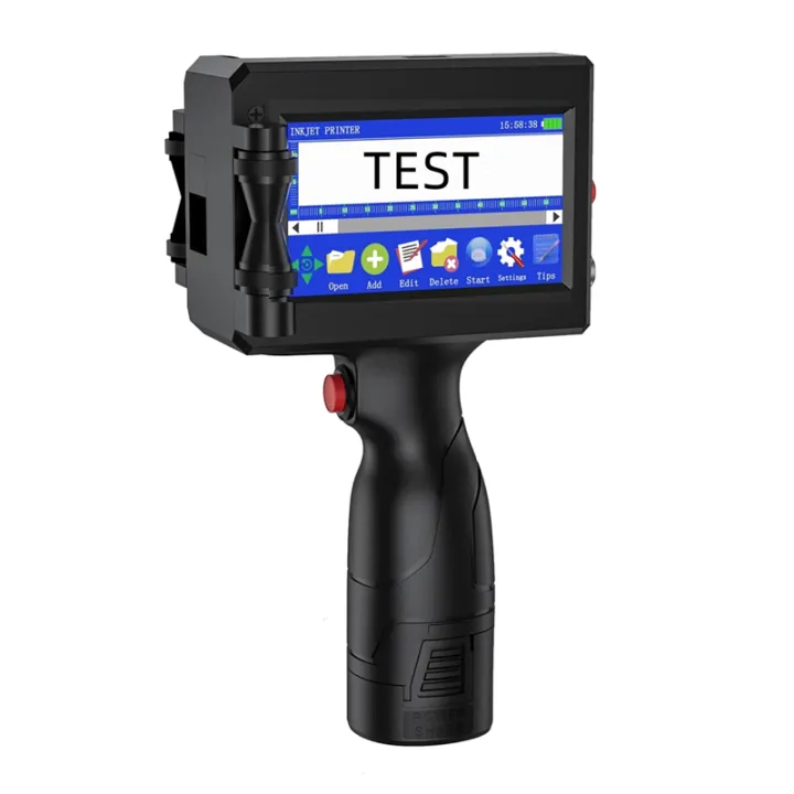 Handheld Inkjet Printer, for QRCode Barcode Production Date Time Logo ...