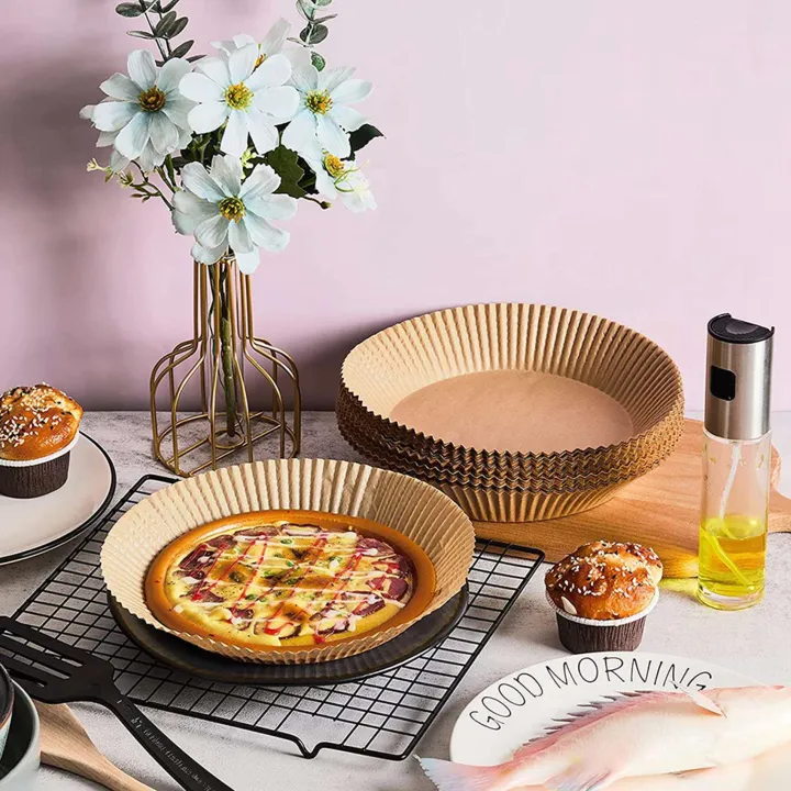 FORIDE%20200Pcs%20Air%20Fryer%20Parchment%20Paper%20Liners%20Non-Stick%20Disposable%20Air%20Fryer%20Liners%20Basket%20Unperforated%20Round%20Parchment%20Paper%20-%20Image%204