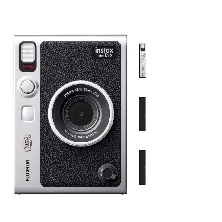 Fujifilm%20Instax%20Mini%20Evo%20Hybrid%20Camera%20Premium%20Edition%20with%2020%20Shots%20of%20Stone%20Gray%20Film%20and%20100%20Different%20Expressions%20-%20Image%202