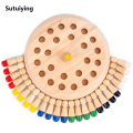 Sutuiying Wooden Memory Match Stick Chess Color Table Game Board Puzzles Hot Selling Montessori Educational Toy Cognitive Ability Learning Toys. 