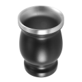 Stainless Yerba Mate Gourd Tea Cup Set Coffee Water Cup 8Oz Black. 
