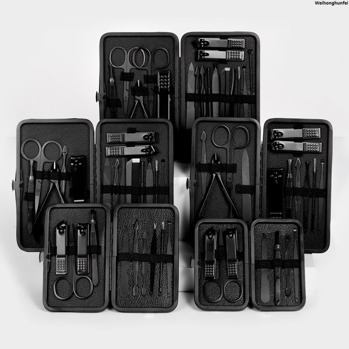 WeihonghunfeiSales%20promotion%20%E3%80%90New%20arrival%E3%80%917/10/16/18%20pcs%20Manicure%20Cutters%20Nail%20Clipper%20Set%20Household%20Stainless%20Steel%20Ear%20Spoon%20Nail%20Clippers%20Pedicure%20Nail%20Scissors%20Tool%20-%20Image%203