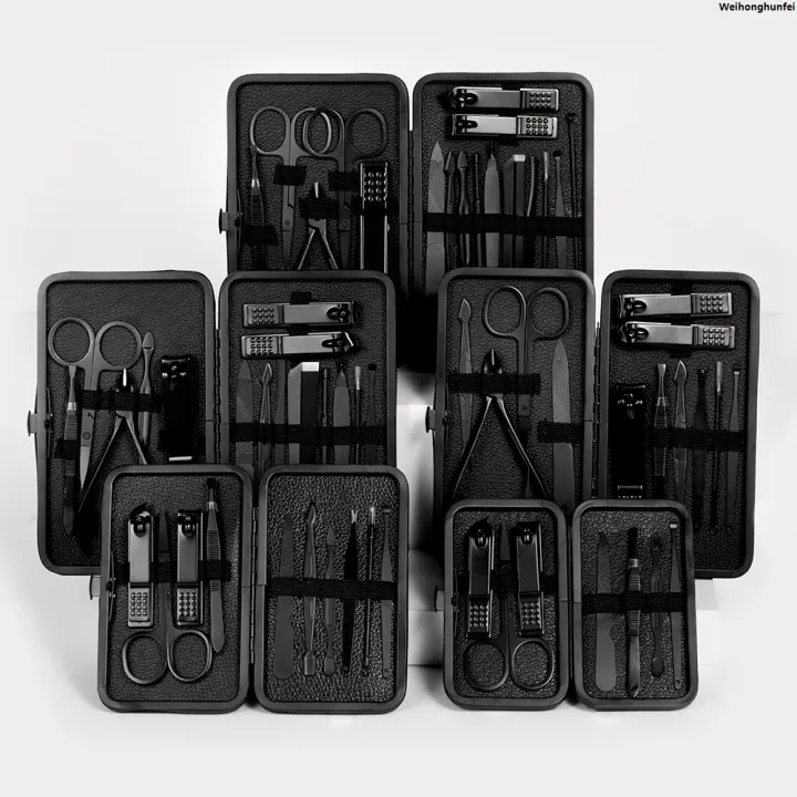 WeihonghunfeiSales%20promotion%20%E3%80%90New%20arrival%E3%80%917/10/16/18%20pcs%20Manicure%20Cutters%20Nail%20Clipper%20Set%20Household%20Stainless%20Steel%20Ear%20Spoon%20Nail%20Clippers%20Pedicure%20Nail%20Scissors%20Tool%20-%20Image%203