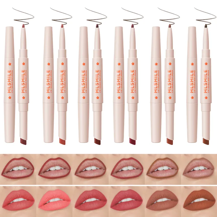 MLSMILE%20Double%20Ended%20Lipstick%20Pen%20Color%20Rendering%202-in-1%20Lipstick%20Lip%20Liner%20-%20Image%203