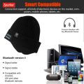 Wireless Bluetooth Music Hat Outdoor Velvet wool hat Headphone Winter Warm Beanie Speaker Removable Cap For Riding Cycling Run. 