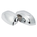 OYPFXMI 2X Chrome Side Rear View Upper Mirror Caps for Truck 2007-2013. 
