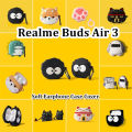 Original For Realme Buds Air 3 cartoon Silicone Earphone Case Cover Shock resistant NO.1. 