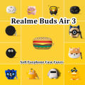 Original For Realme Buds Air 3 cartoon Silicone Earphone Case Cover Shock resistant NO.2. 