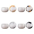 Calico Cat 150ml Pet Cremation Ashes Storage Box Memorial Mini Ceramic Pet Urn Creative Sealed Jar Dog Cat Cinerary Casket Desktop Decoration. 