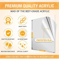 Acrylic Sheets 2 Sheets 1/8 Inch Thick Clear Acrylic Sheet Glass Panel Acrylic Board & DIY Made 20x30cm. 