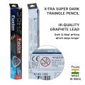 Doms Fusion X-TRA Super Dark Pencils. 