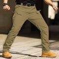 Pant Multi Pocket Tactical Stylish Stretchable Waterproof Softshell Outdoor Men's Cargo Trouser. 
