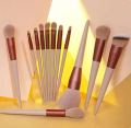 Bizzy 13pcs Makeup Brushes Cosmetic Full Set Soft Hair Female Make Up Tools Foundation Brush Eyeshadow Complete Kit. 
