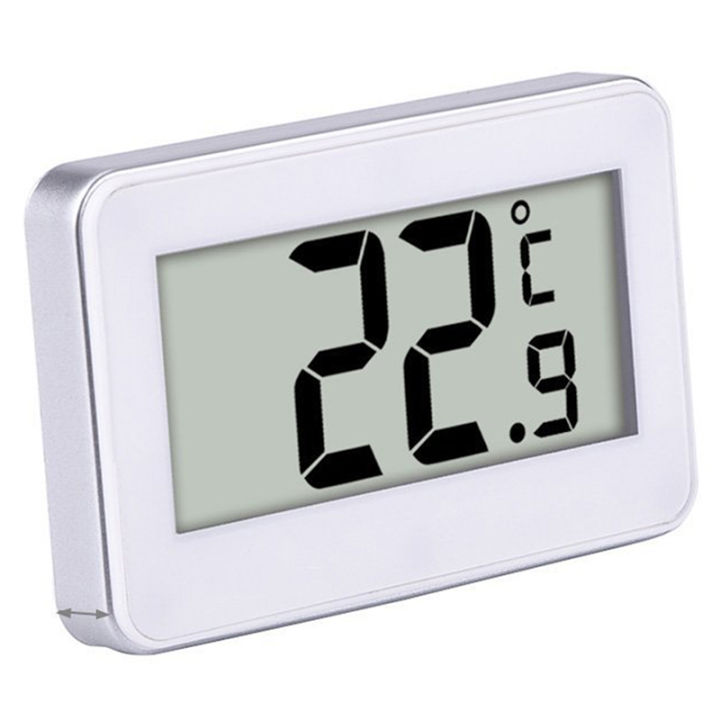 Digital%20Wireless%20Freezer/%20Refrigerator%20Thermometer%20and%20Indoor%20Temperature%20Monitor,%20White%20-%20Image%204