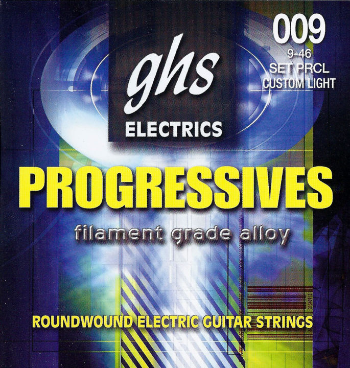 GHS Strings PR-CL Progressives Filament Grade Alloy Electric Guitar Strings 09-46