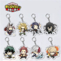 DISICHEN y ero Academia eychain Cartoon Characters ri Izuku akugo atsuki odoroki Shoto ouble Sided Acryl Charm ey Chain New style. 