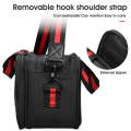 FTTH Optical Fiber Tool Kit Bag Black Optical Fiber Tool Bag for VFL Power Meter , Optical Power Meter, Red Light Pen, Network Tool Storage Bag. 