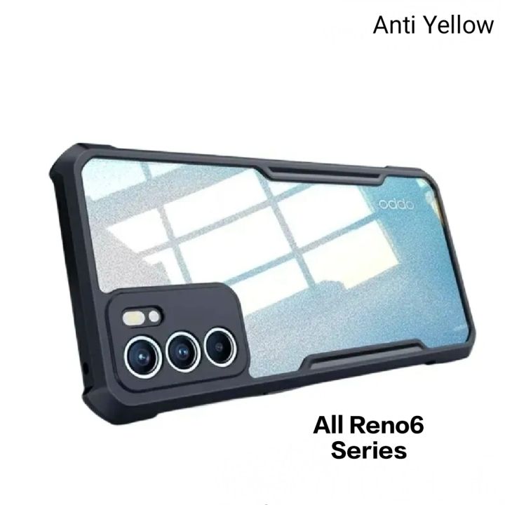 Oppo Reno6 4G , Reno 6 5G , Reno6 Z & Reno 6 Pro-Curve Display Cover (All Different Size) Clear Transparent Rubber Bumper  Cover Case -Non Yellowing / Anti Yellow Reno 6 5G 4G , Reno 6z , Reno 6 Pro