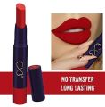 CVB 02 Pure Red Lip Lock No Transfer Matte Lipstick, Waterproof and Full-Pigmented, Transfer-Proof Smudge-Proof Lip Colour. 