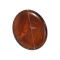 FORIDE 2X Tableware Household Smooth Wooden Bread Dish Tray Kitchen Utensils Seasoning Plate Round. 
