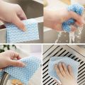 Non-Woven Reusable and Washable Kitchen Printed Tissue Roll Non-stick Oil Absorbing Paper Roll Kitchen Special Paper Towel Wipe Paper Dish Cloth Cleaning Cloth (100 sheets per roll). 