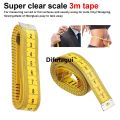 Difutagui Top Quality Durable Soft 3 Meter 300 CM Sewing Tailor 【2025 Version】 Tape Body Measuring Measure Ruler Dressmaking. 