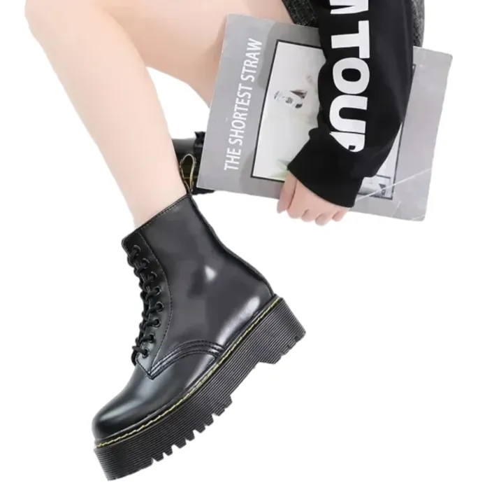 Black%20Tripal%20sole%20Martin%20Leather%20Boots%20for%20Women%20(HG-4)%20-%20Image%204