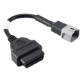 OBD Motorcycle Cable for 6 Pin Plug Cable Diagnostic Cable 6Pin to OBD2 16 Pin Adapter. 