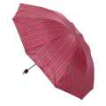 Red Checkered Wind/Sun/Rain Proof Umbrella  - Set Of 2. 