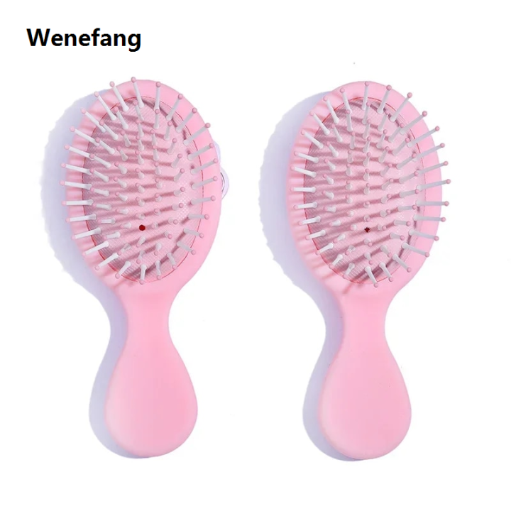 Wenefang Girls Hair Comb Candy Color Hairbrush Scalp Massage Comb Women Wet Curly Detangle Hair Brush Girl Hair Brush Baby Pink Hairbrush